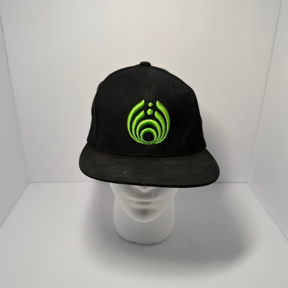 Bassnectar Snapback Hat Bundle Yupoong The Classics Black Green Pink Logo 2 Pack